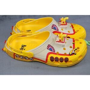 The Beatles Crocs Mens Size 13 Yellow Submarine Classic Clog Limited